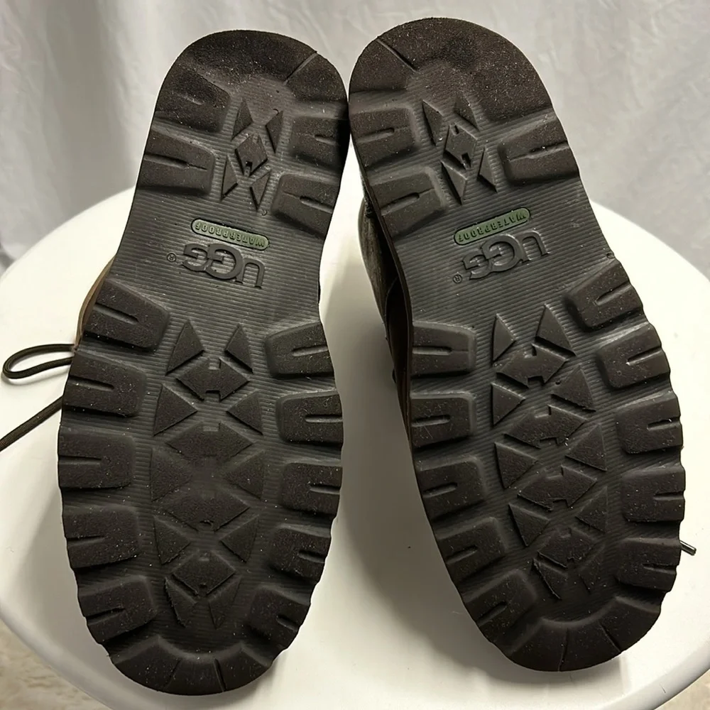 UGG Men's Hannen UGGpure-Lined Leather Waterproof Combat Boots